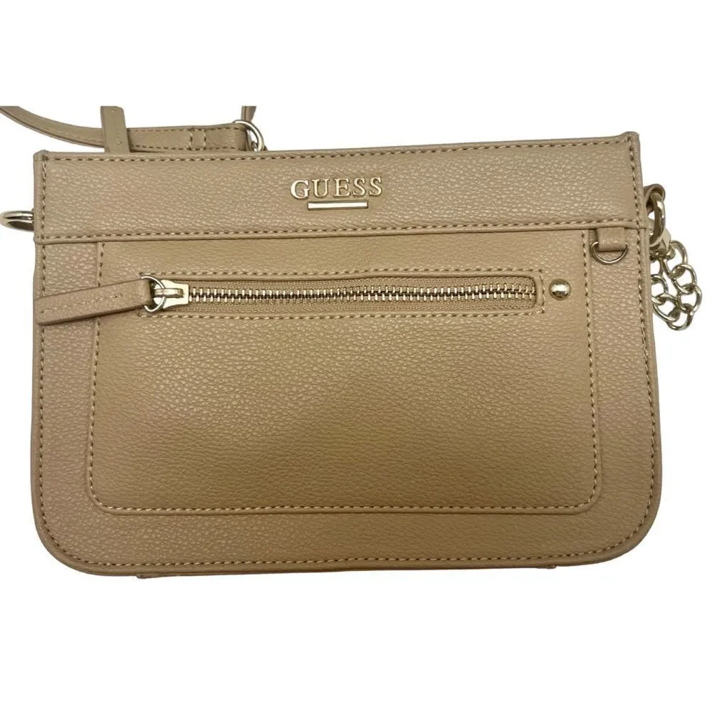 GUESS Factory tan and gold Jewlie Crossbody with BONUS matching wallet! - Picture 14 of 16
